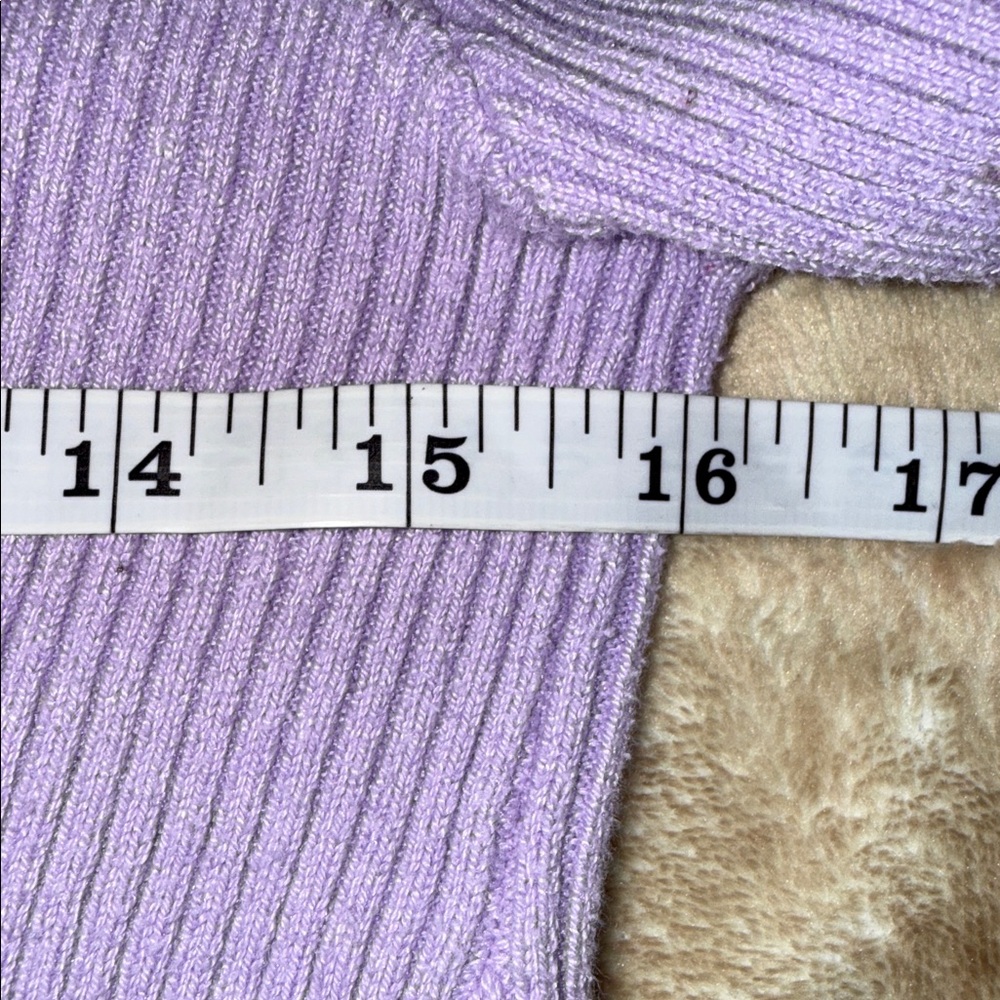 π€AEROPOSTALE LILAC V-NECK CARDIGAN SIZE Mπ€ - Picture 5 of 8